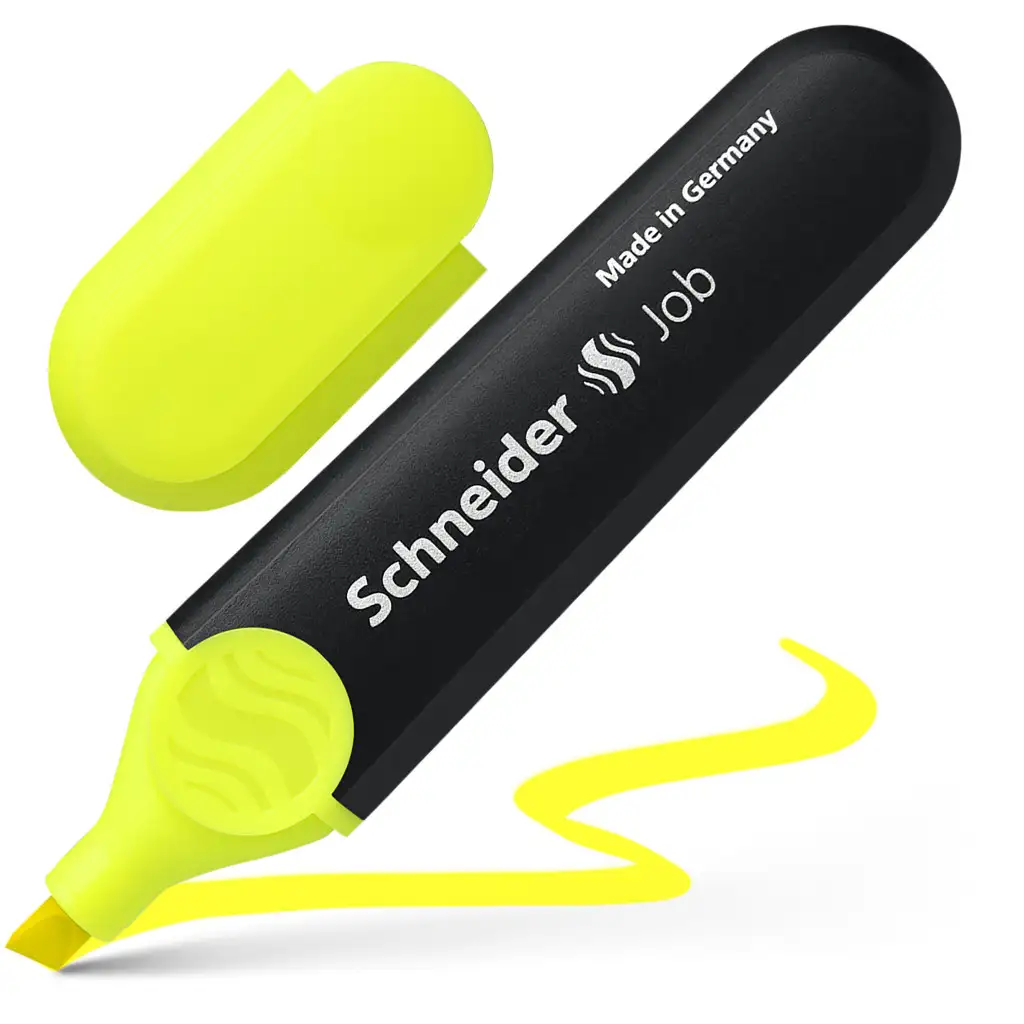 Tekstimarker Schneider Job 1-4,5mm kollane