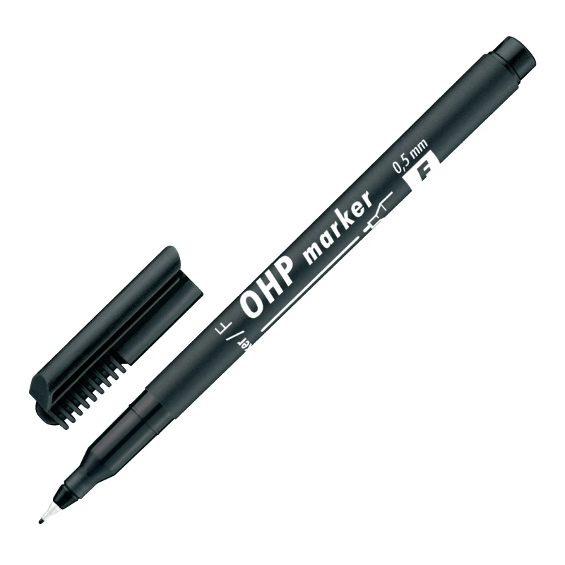 OHP kilemarker ICO F, 0.5mm must, veekindel (kogus 2 tükki)