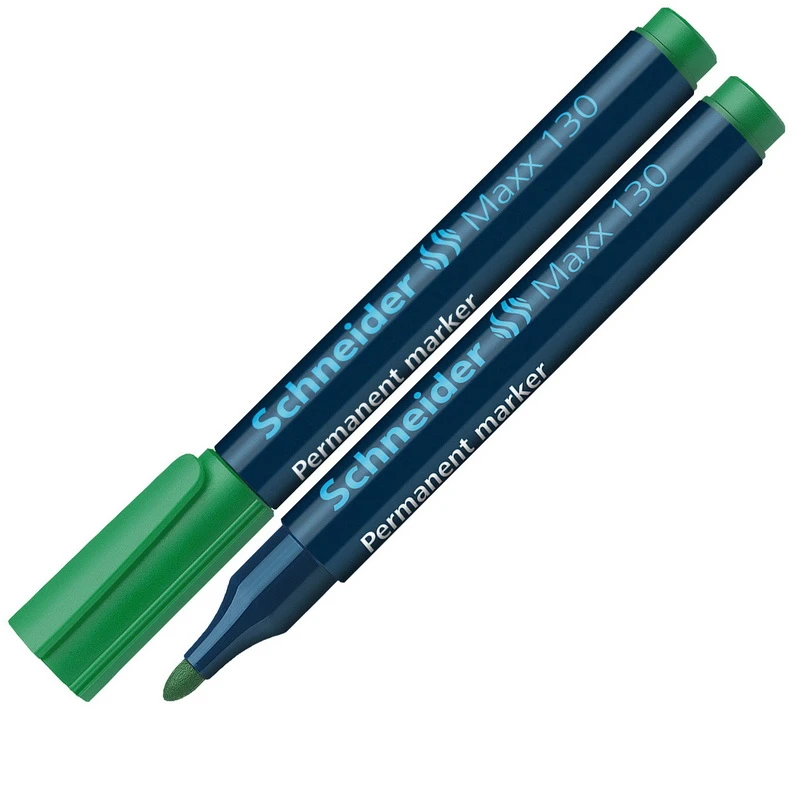 Marker permanentne Schneider 130, 1-3mm koonus, roheline