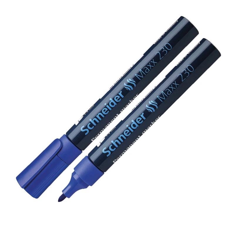 Marker permanentne Schneider 230 kooniline 1-3mm sinine 3Re