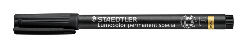 Marker permanentne Staedtler Lumocolor 319 special  F/0,6 mm, must