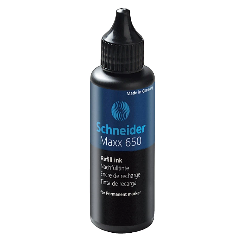 Tindiballoon markeritele Schneider 650, permanentne, 50ml must