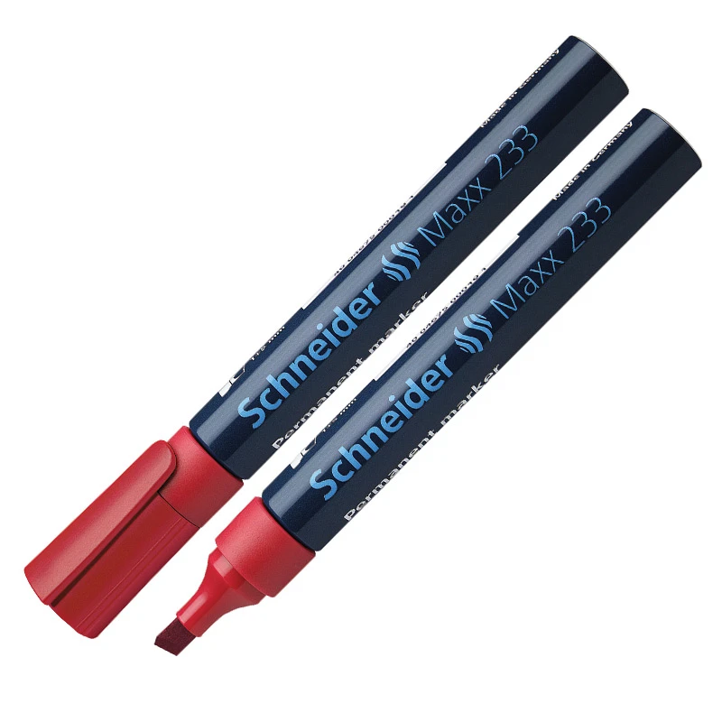 Marker permanentne Schneider 233 lõigatud 1-5mm punane 3Re