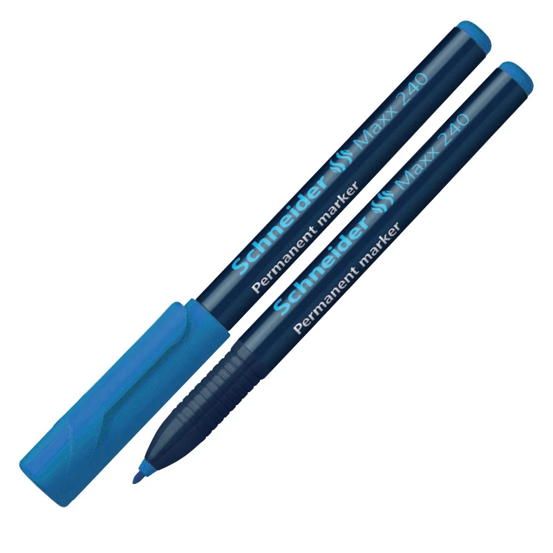 Marker permanentne Schneider 240 kooniline 1-2mm sinine