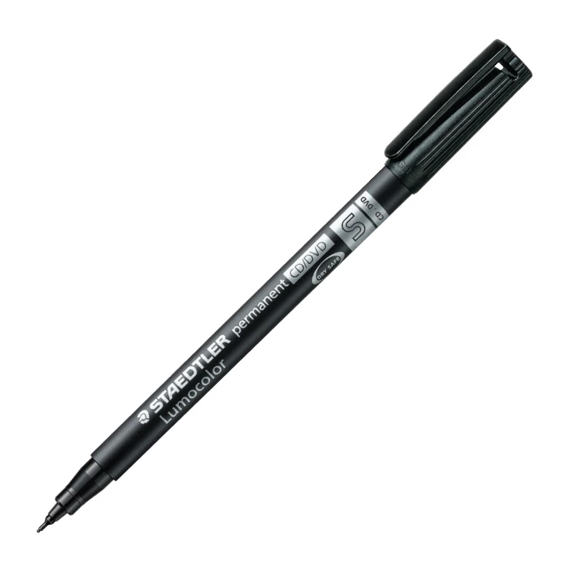 Marker permanentne STAEDTLER Lumocolor CD/DVD, 0,4mm, must
