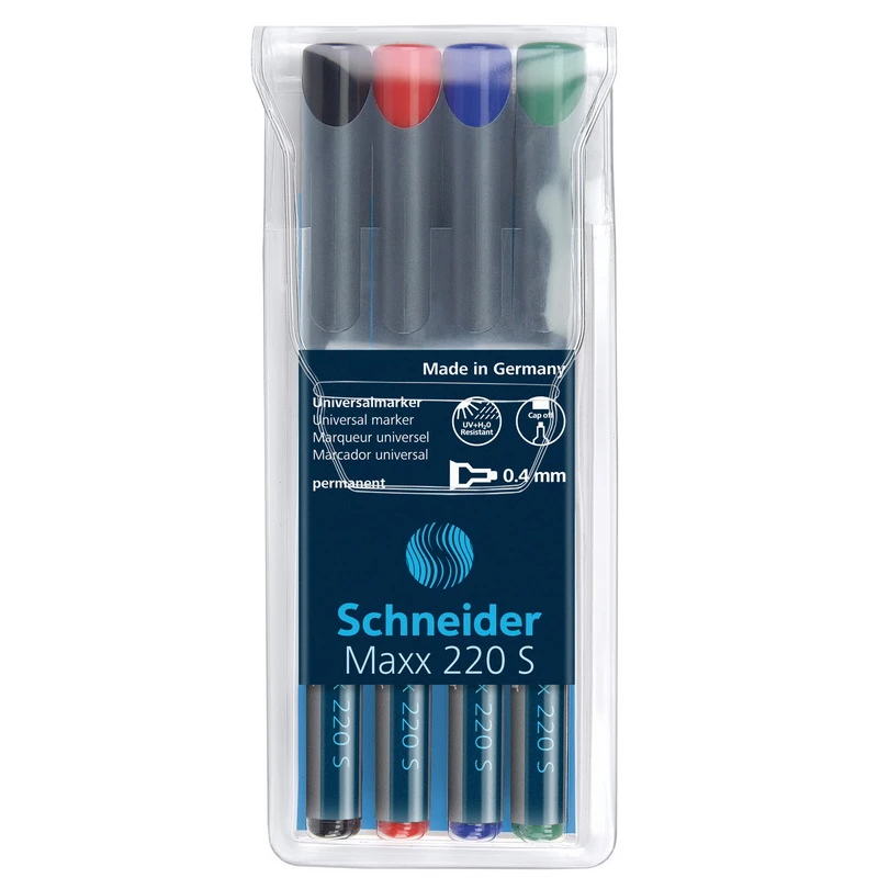 Kilemarkerid Schneider 220, S komplekt 4tk, veekindel
