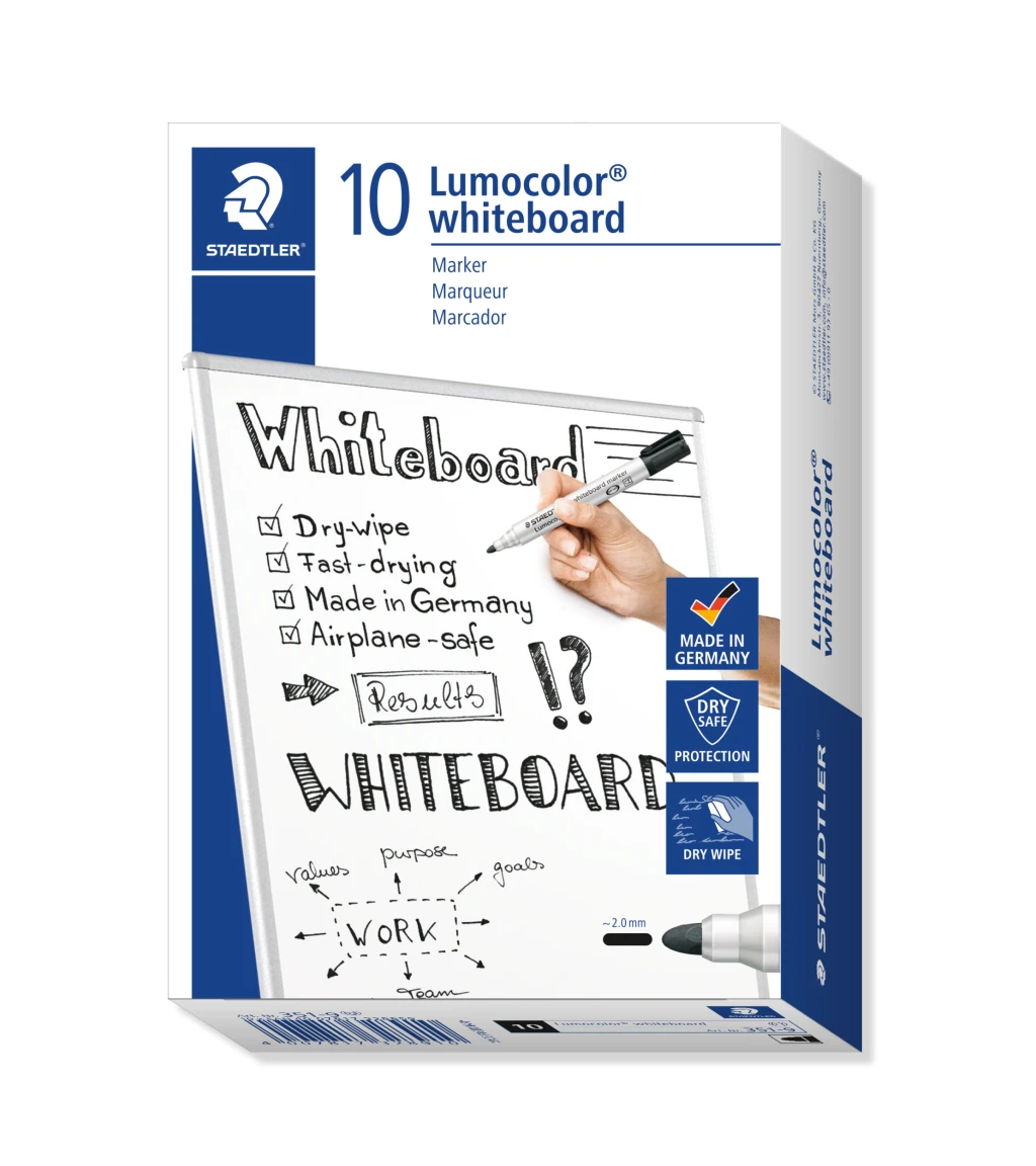 Tahvlimarker Staedtler Lumocolor,must, ümar ots