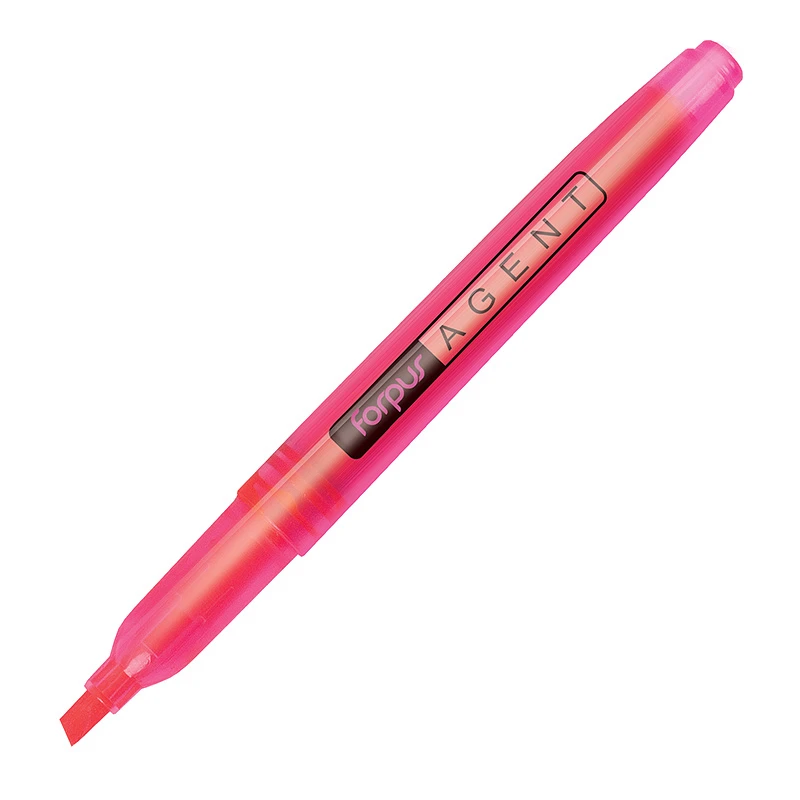Tekstimarker FORPUS Agent, roosa (kogus 2 tükki)