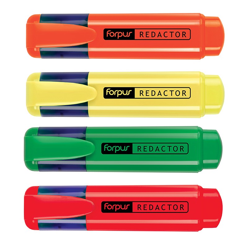 Tekstimarker Forpus Redactor, 2-5mm, 4-värvi