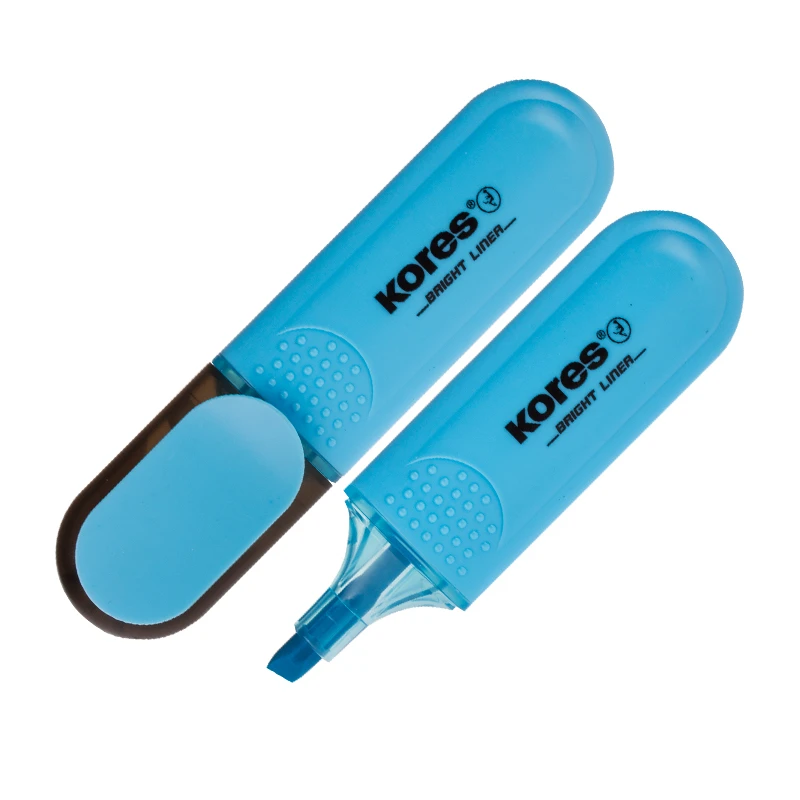 Tekstimarker KORES BRIGHT LINER, sinine (kogus 2 tükki)