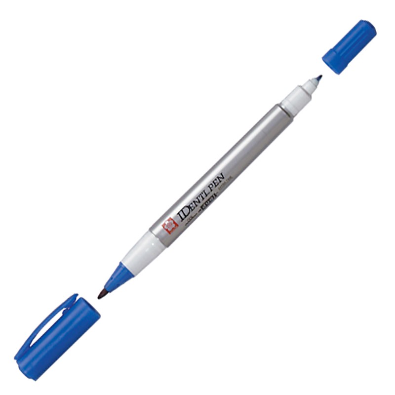 Marker permanentne Identi-Pen, 2-otsaga, 0,4/1,0mm, sinine