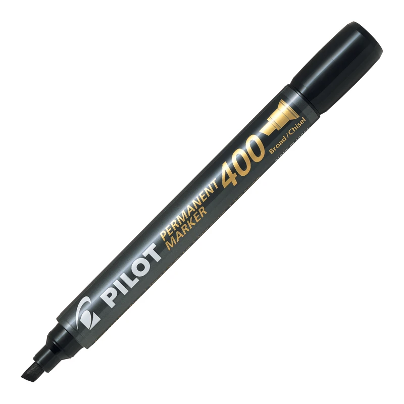 Marker permanentne PILOT 400, lõigatud ots, must