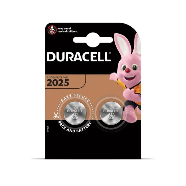 Patarei Duracell 2025, 2 tk (kogus 2 pakki)