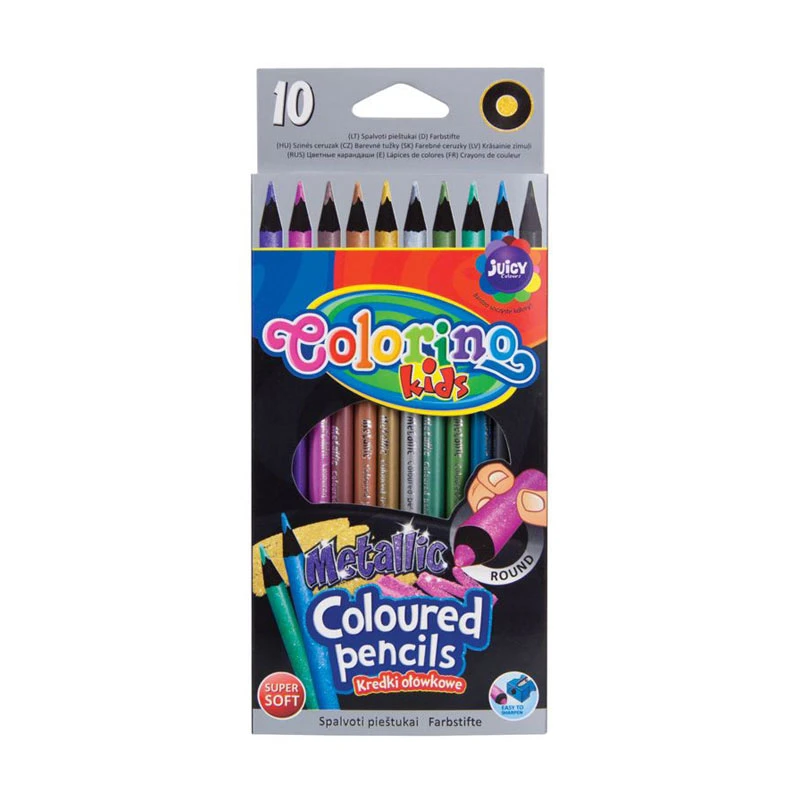 Värvipliiatsid Colorino Mettalic, 10 värvi