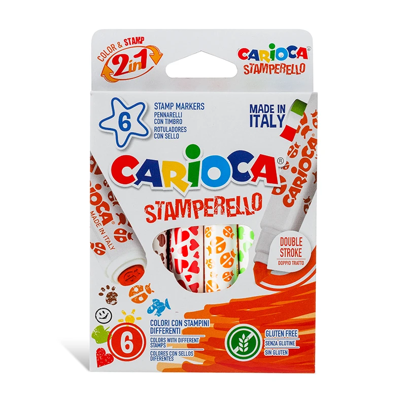 Viltpliiatsid-templid CARIOCA, 6 värvi