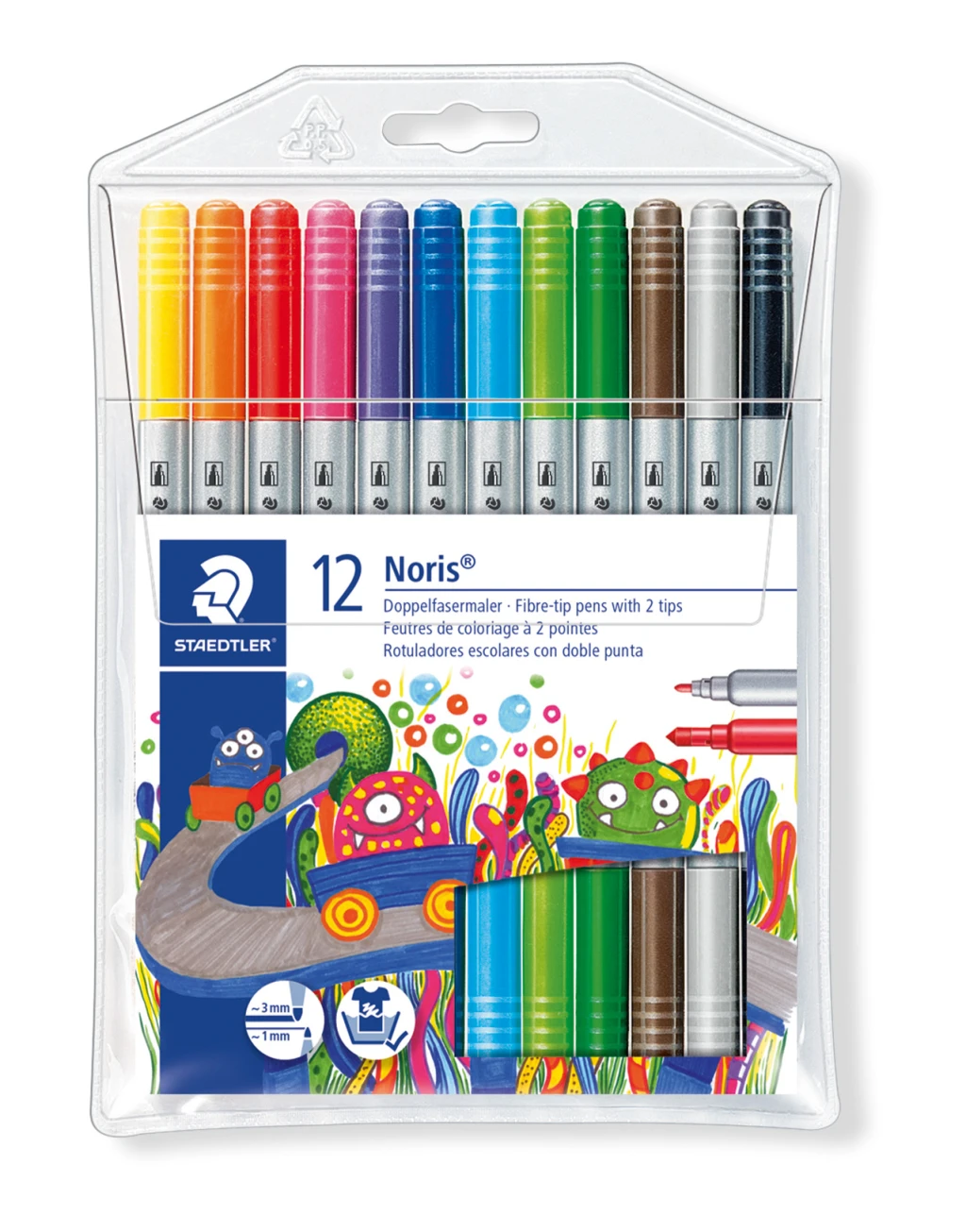 Viltpliiatsid  Staedtler Noris Club 320, 2-otsaga, 12 tk.