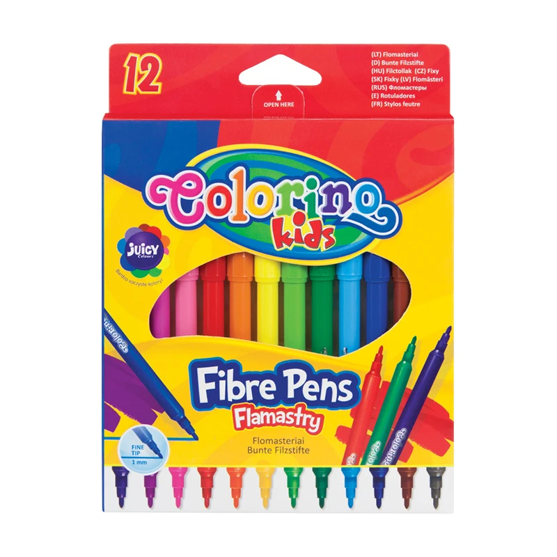 Viltpliiatsid Colorino, 12 värvi