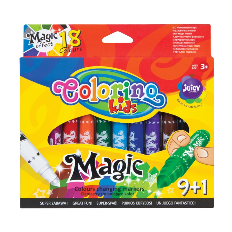 Viltpliiatsid COLORINO Magic, 9+1 värvi