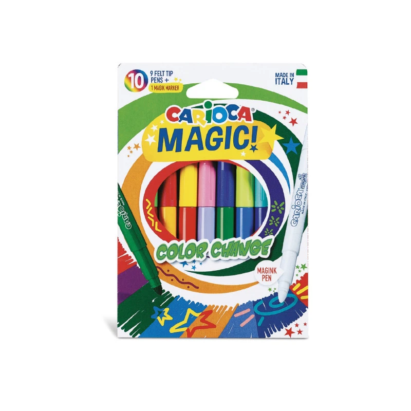 Viltpliiatsid CARIOCA Magic Color Change, 10 värvi