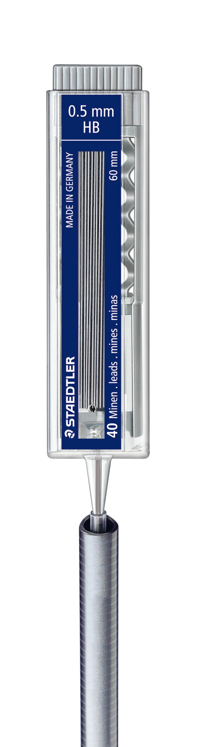 Mehaanilise pliiatsi Staedtler mars micro 255 süsid, 0,5mm HB (kogus 2 tükki)