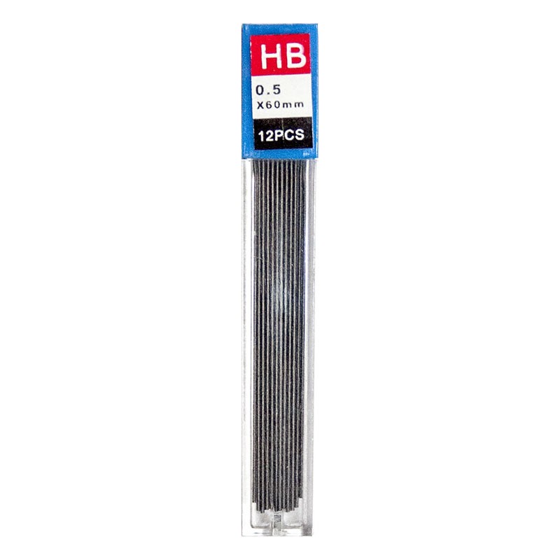Mehaanilise pliiatsi terad 0.5 mm HB (kogus 2 tükki)