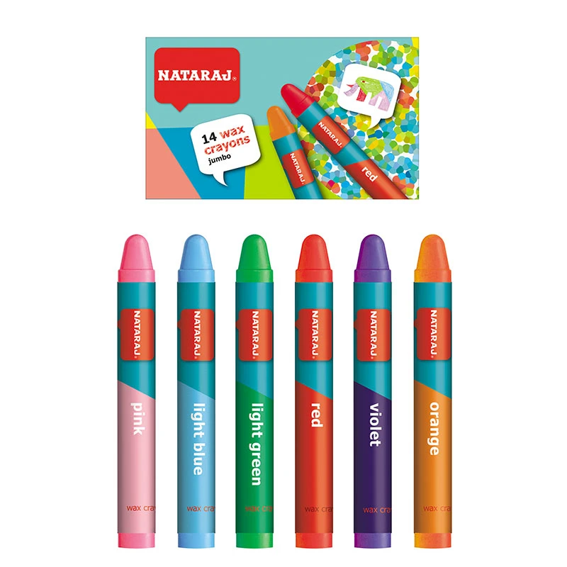 Rasvakriidid Nataraj Jumbo 90mm, 14 värvi