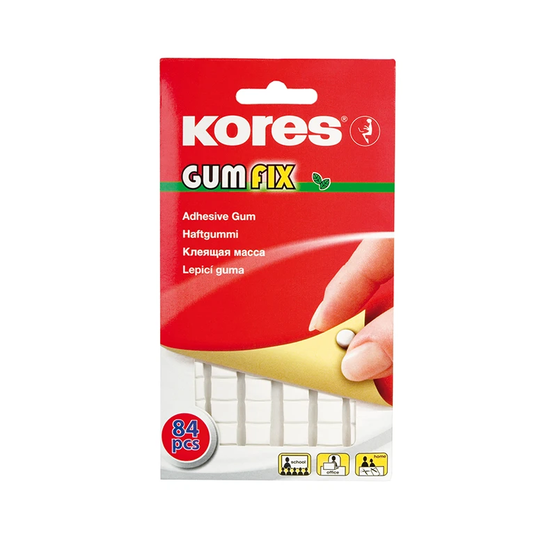 Kleepmass KORES Gumfix, 50 g, valge, 84 tk