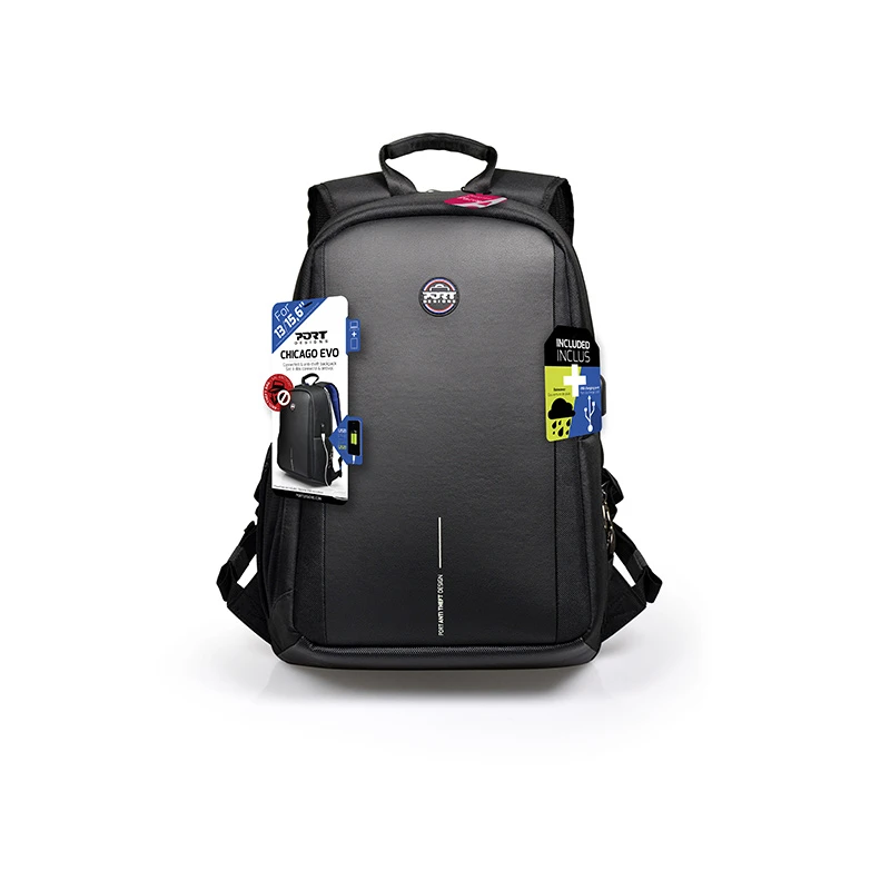 Seljakott PORT Chicago EVO Anti-Theft 13/15,6', must