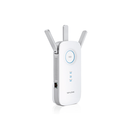 TP-LINK | Extender | RE450 | 802.11ac | 2.4GHz/5GHz | 450+1300 Mbit/s | 10/100/1000 Mbit/s | Ethernet LAN (RJ-45) ports 1 | MU-MiMO No | no PoE | Antenna type 3xExternal