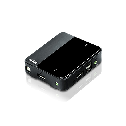 Aten 2-Port USB DisplayPort/Audio KVM Switch (4K UHD Supported) | Aten | 2-Port USB DisplayPort/Audio KVM Switch (4K Supported and Cables included)