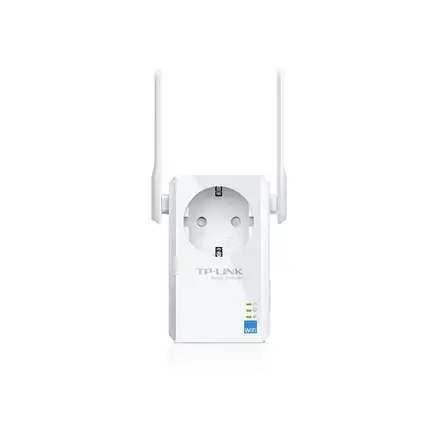 TP-LINK | Extender with AC Passthrough | TL-WA860RE | 10/100 Mbit/s | Ethernet LAN (RJ-45) ports 1 | 802.11n | 2.4GHz | Wi-Fi data rate (max) 300 Mbit/s | Extra socket