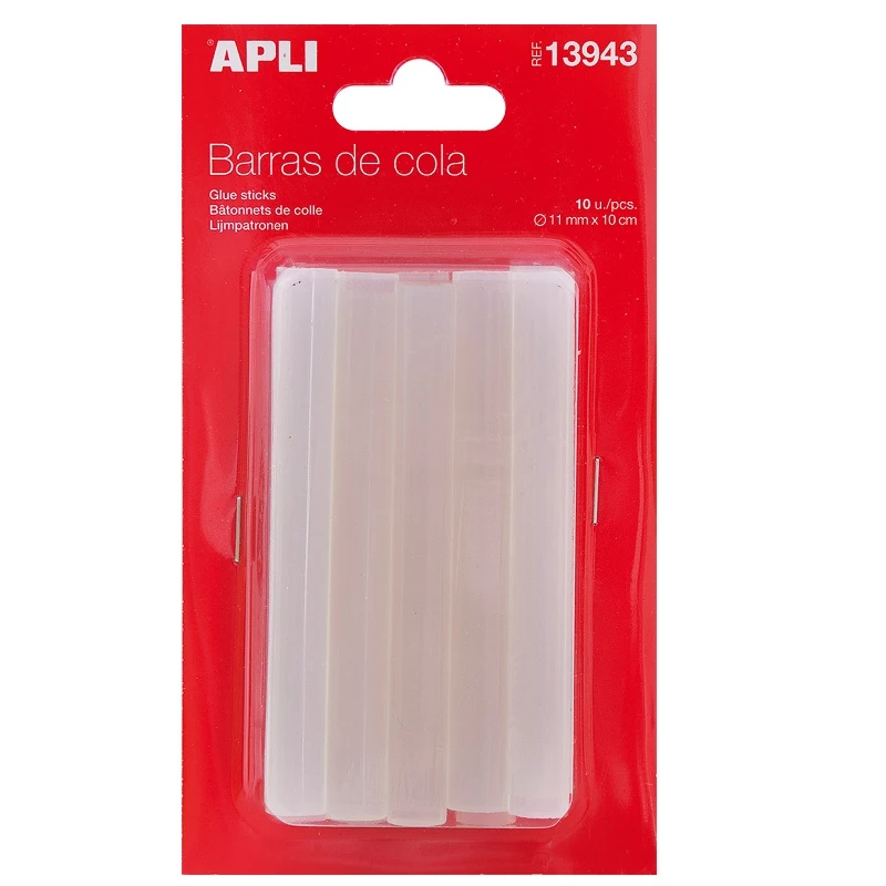 Liimipulgad liimipüstolile Apli 11mm, värvitu, 10 tk