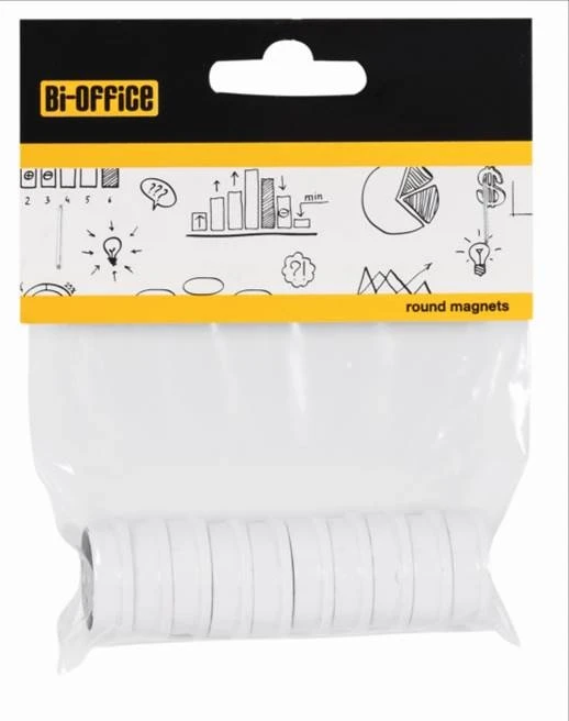 Tahvlimagnet  BI-OFFICE Super Strong 20mm, valge, 10 tk