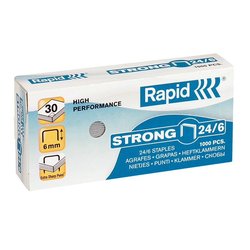 Klambrid Rapid Strong 24/6, 1000 tk (kogus 2 pakki)