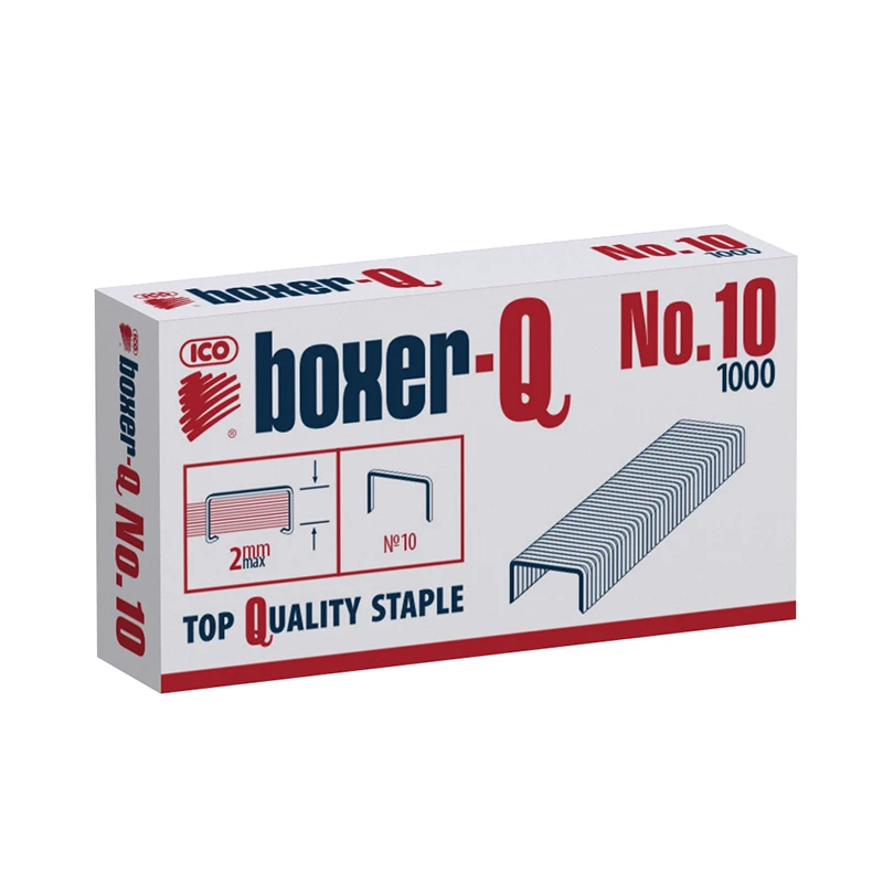 Klambrid ICO Boxer-Q, Nr.10, 1000 tk (kogus 2 tükki)