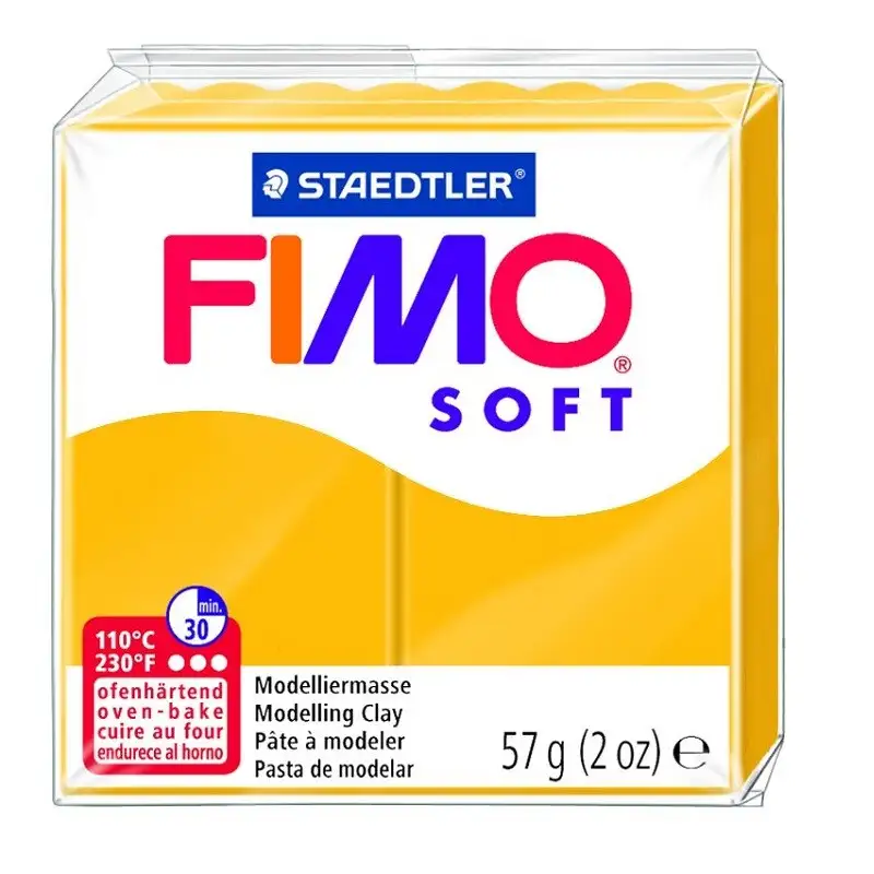 Voolimismass FIMO SOFT 57g, päevalillekollane (kogus 2 tükki)