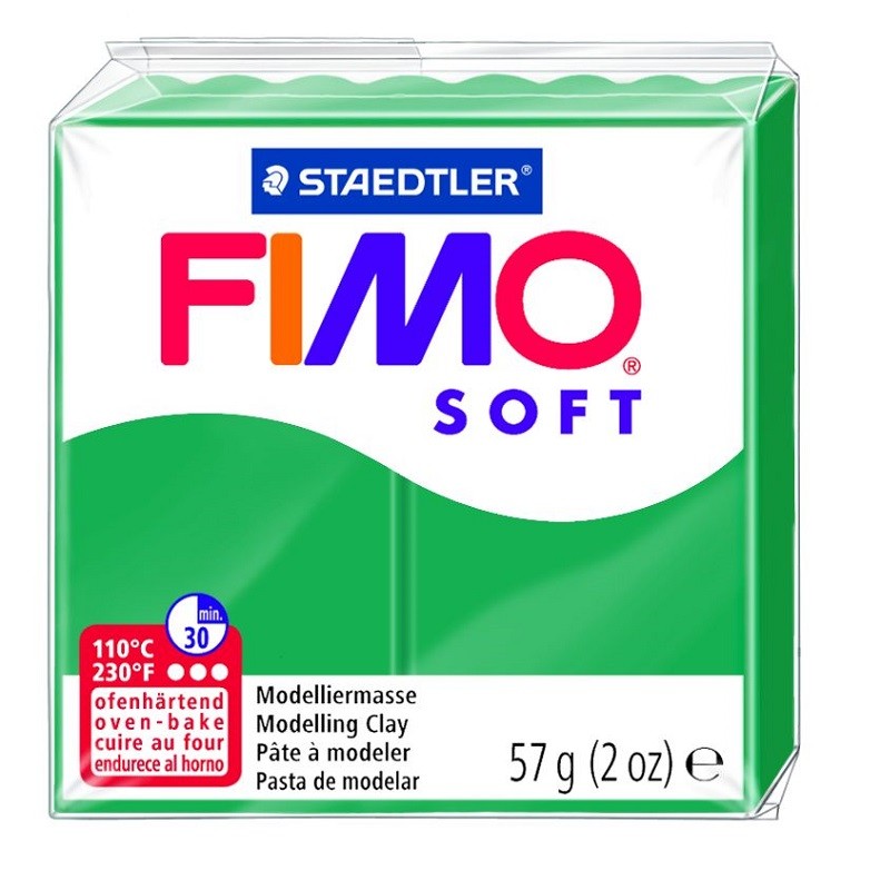 Voolimismass FIMO SOFT 57g, smaragdroheline (kogus 2 tükki)