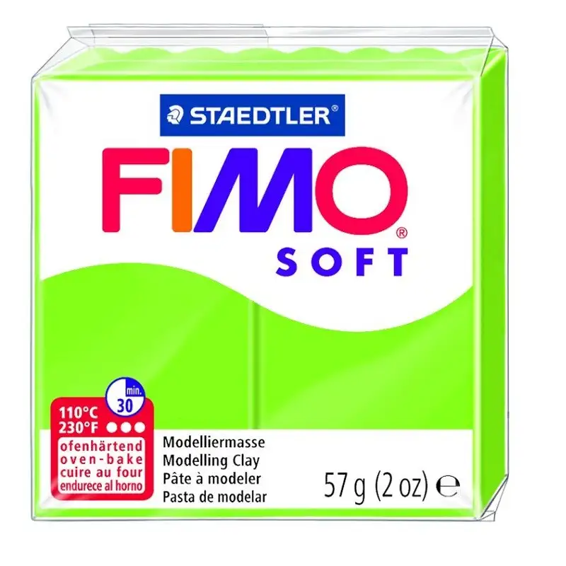 Voolimismass FIMO SOFT 57g, õunaroheline (kogus 2 tükki)