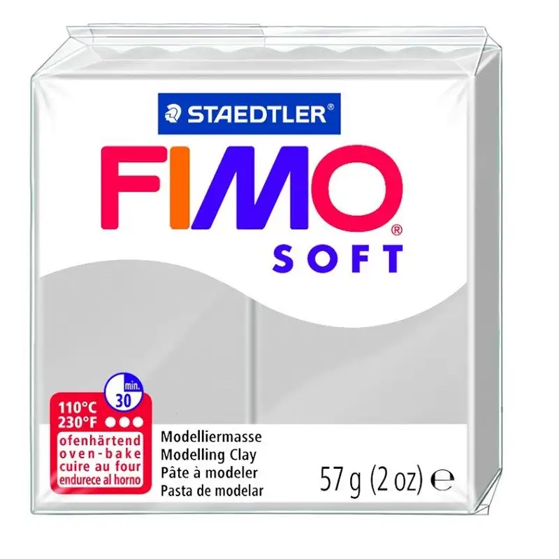 Voolimismass FIMO SOFT 57g, hall (kogus 2 tükki)