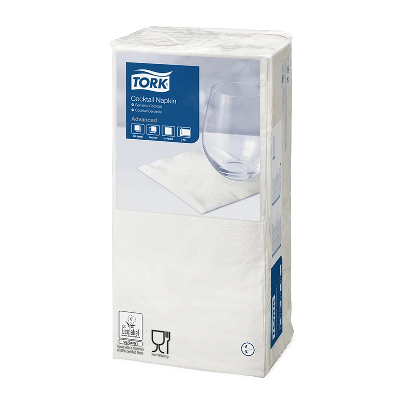 Salvrätikud Tork Advanced, 24x24cm, 2-kih, 200tk, valge 477534