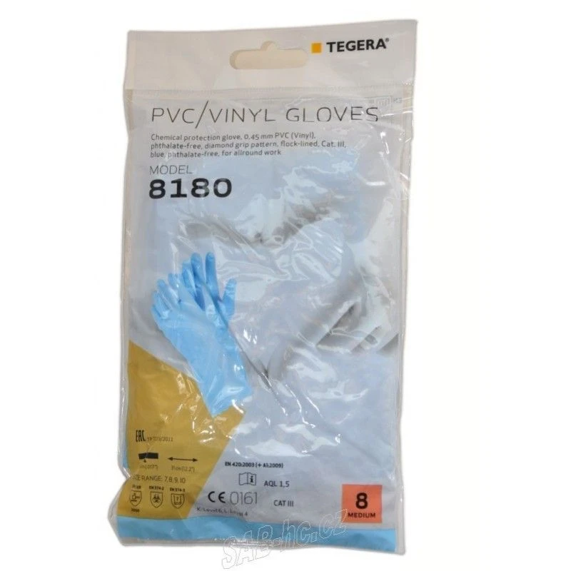 Vinüülkindad Vinyl´X TAMREX 3801, suurus 9, sinine, 1tk