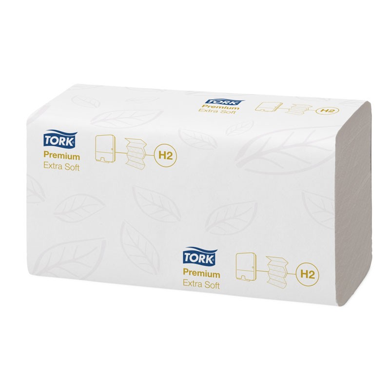 Lehtpaberrätikud Tork Xpress® Extra Soft Multifold H2,  21.2x34cm, 2-kih, 100lehte (kogus 21 tükki)