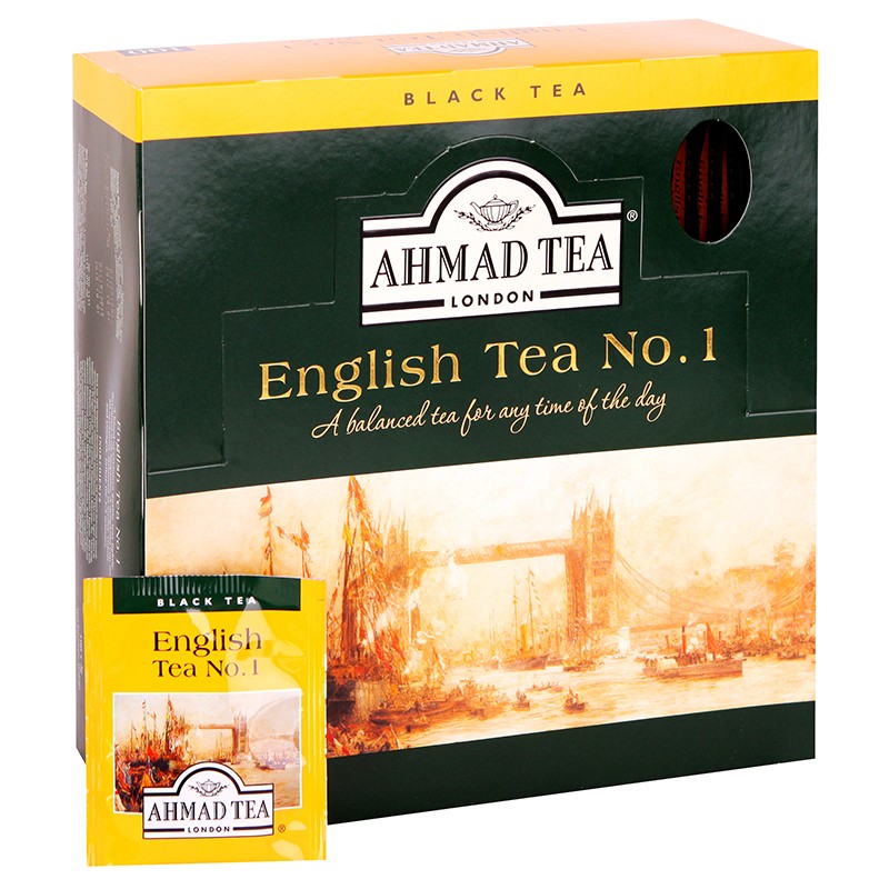 Tee AHMAD Alu English tea N1, 100 tk x 2 g