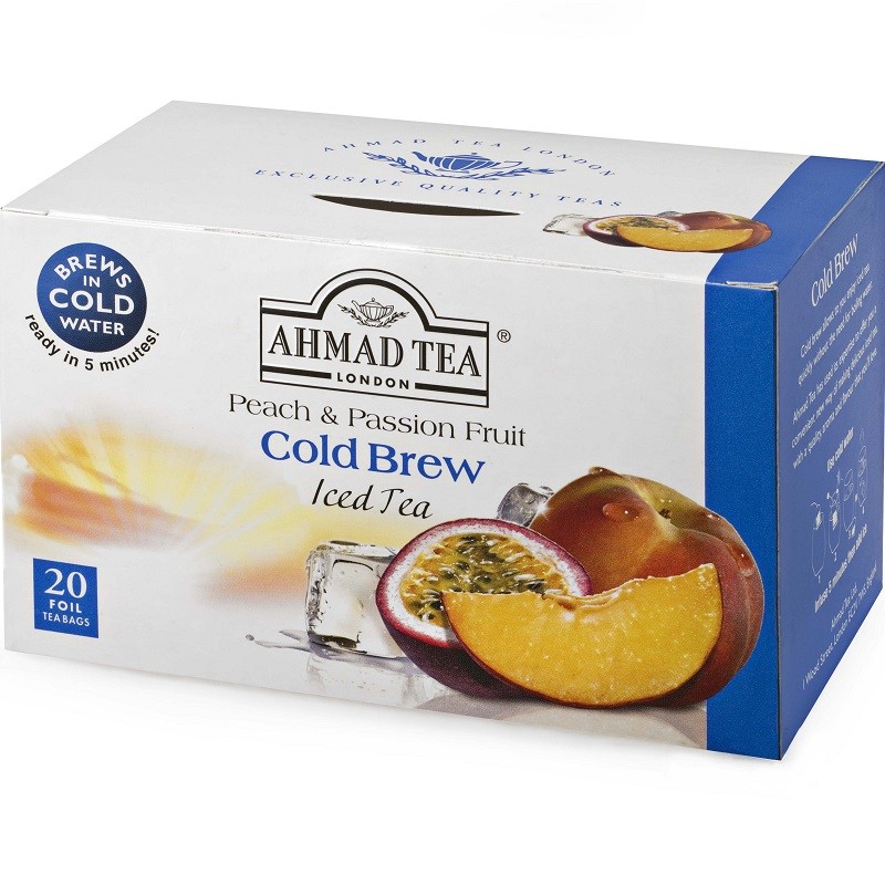 Tee AHMAD Peach & Passion Fruit Gold Brew Iced tea, must tee, 20 tk