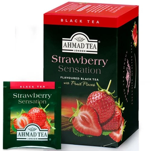 Must tee Ahmad Alu Strawberry, maasika, 20 tk x 2 g (kogus 2 tükki)