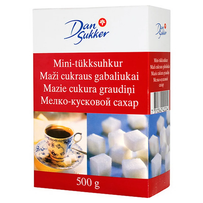 Tükksuhkur Dan Sukker, valge 500g (kogus 2 pakki)