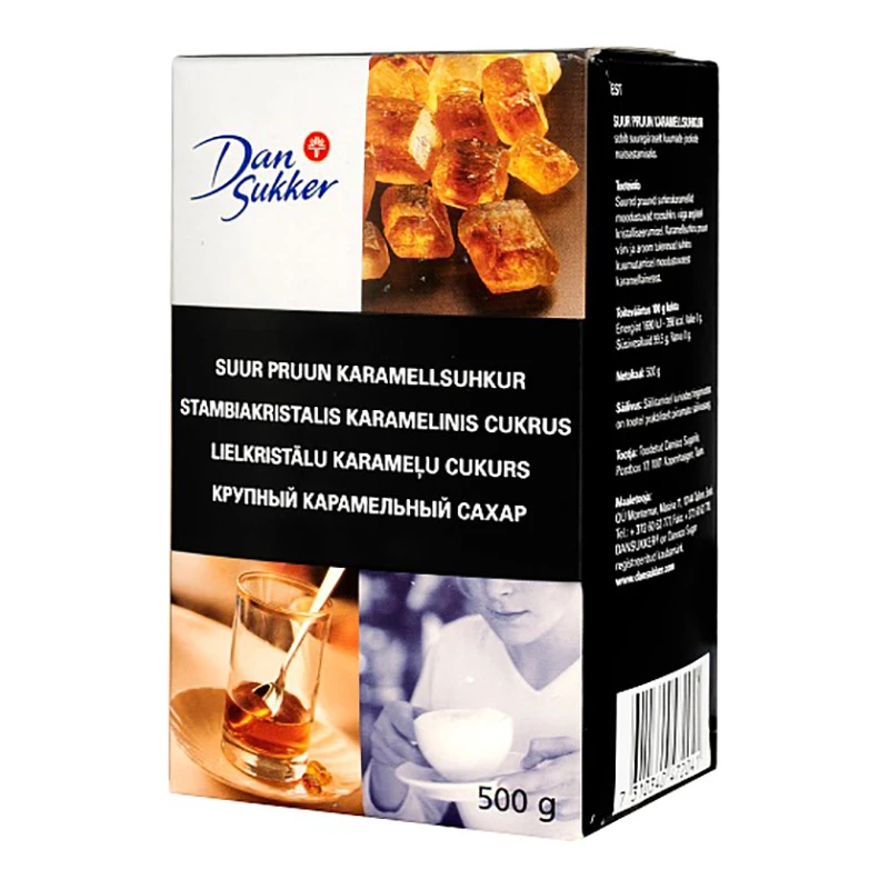 Suhkur Dan Sukker, 500g, pruun karamellsuhkur (kogus 2 tükki)