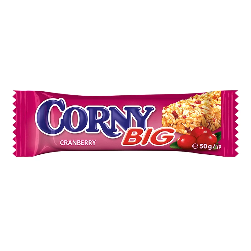 Müslibatoon CORNY BIG, jõhvika, 50g (kogus 5 tükki)