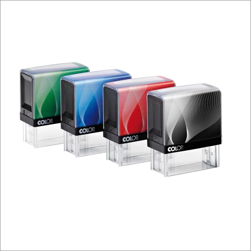 Tempel Colop Printer 10 INNOVATSIOON, must korpus, sinine padi