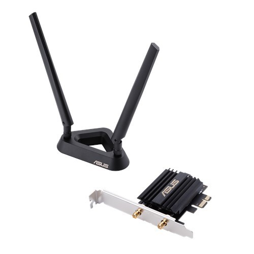 Asus PCE-AX58BT Wi-Fi 6 (802.11ax) AX3000 Dual-Band PCIe Wi-Fi Adapter | Asus | 2xExternal | PCI-E adapter | PCE-AX58BT | 3000 Mbit/s